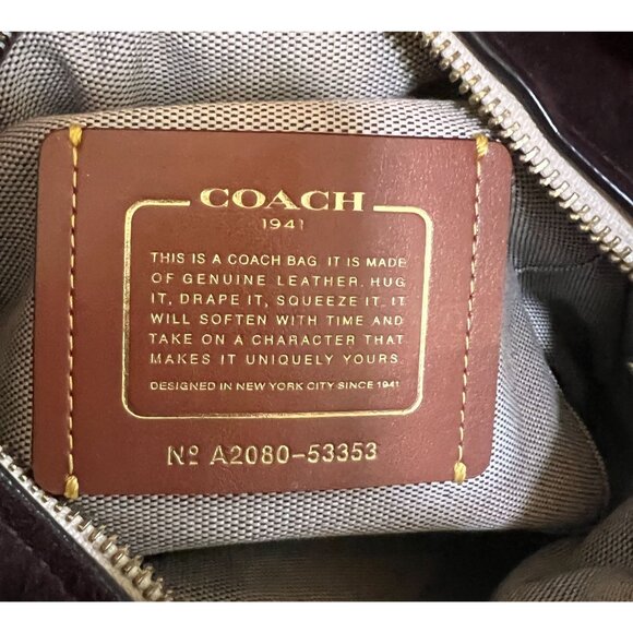 Coach Soft Pebbled White and Tan Harmony Hobo Handbag - Picture 13 of 15